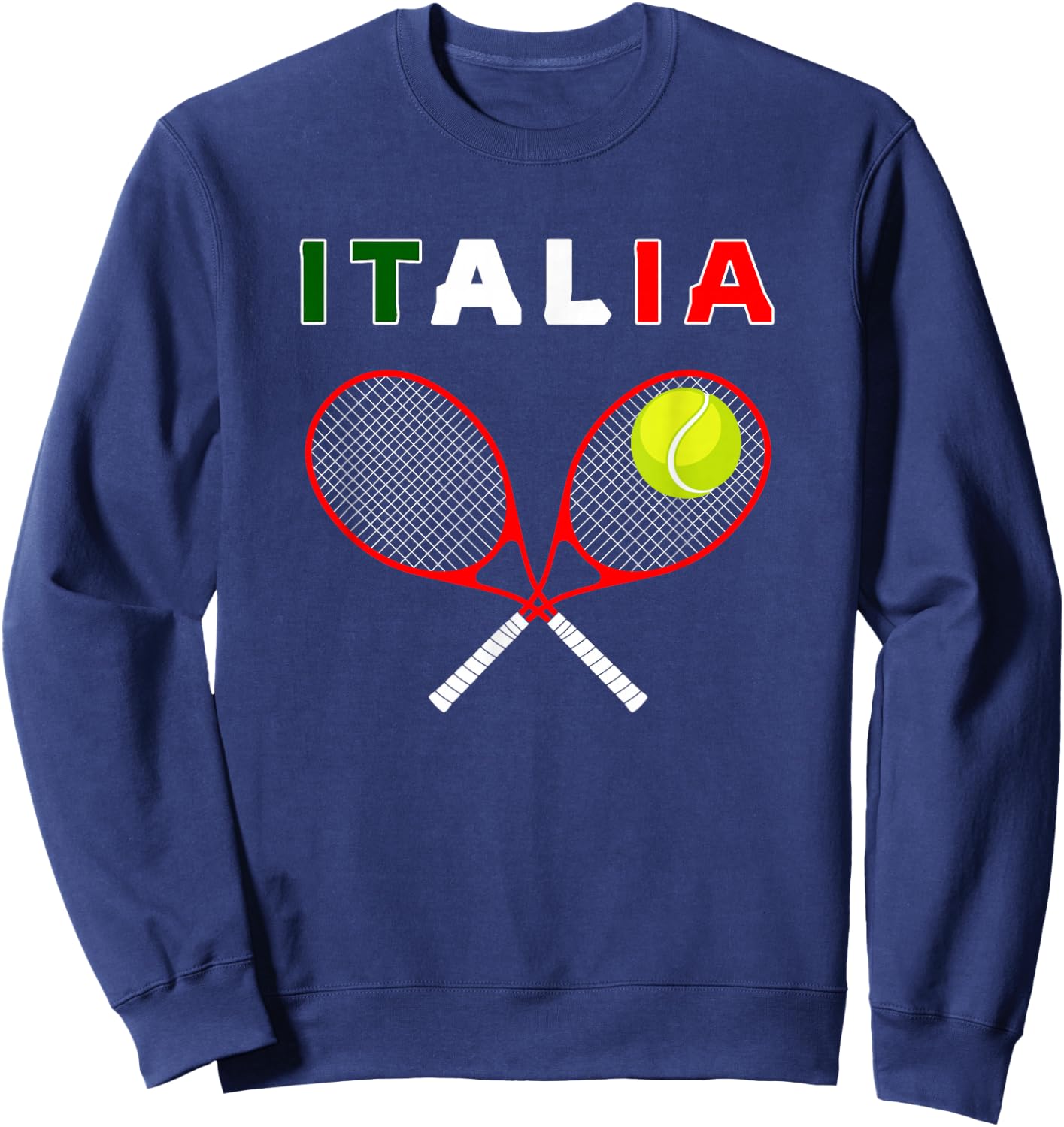 Italy Tennis Graphics / Country Italia Flag Pride Sweatshirt - Sweatshirt | Navy