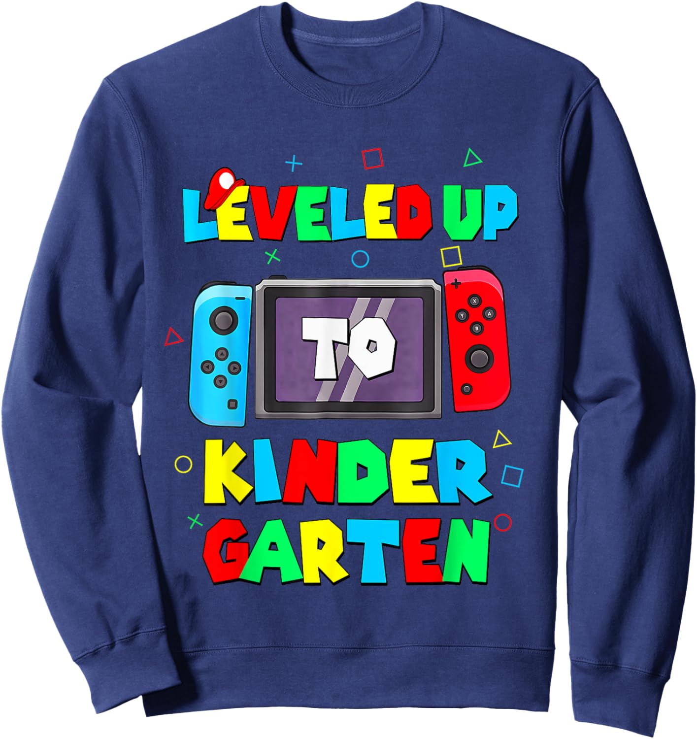 Level Kindergarten unlocked back to school video game Kinder Sweatshirt - Sweatshirt | Navy