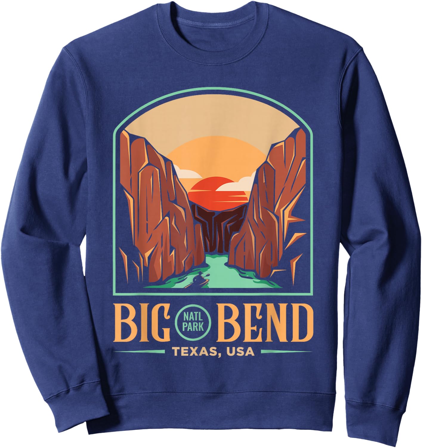 Big Bend National Park Brewster Texas US Gift Sweatshirt - Sweatshirt | Navy