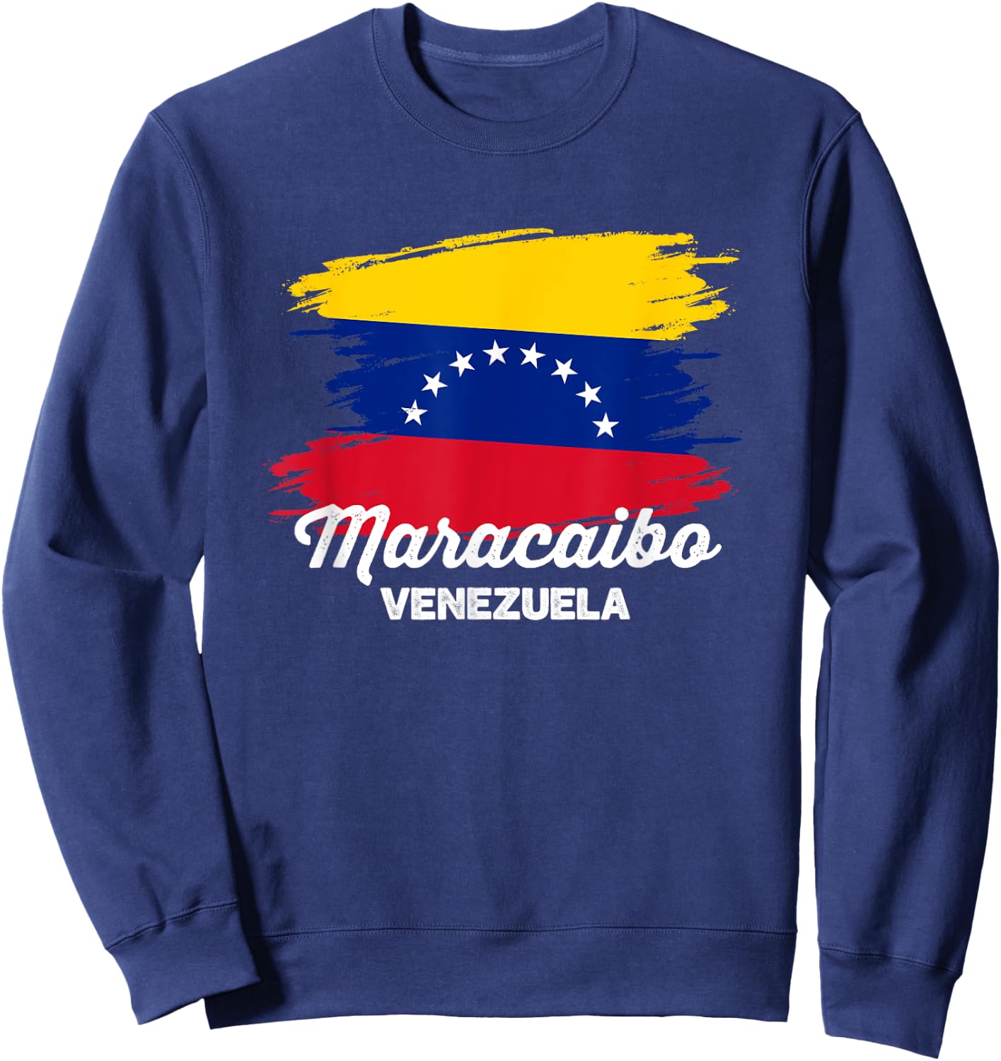 Maracaibo Venezuela Travel Souvenir Venezuelan Flag Trip Sweatshirt - Sweatshirt | Navy