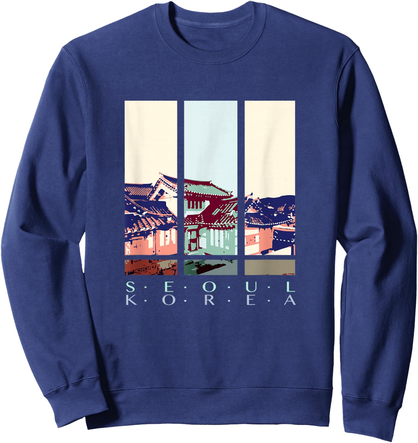 Seoul, Korea Sweatshirt - Sweatshirt | Navy