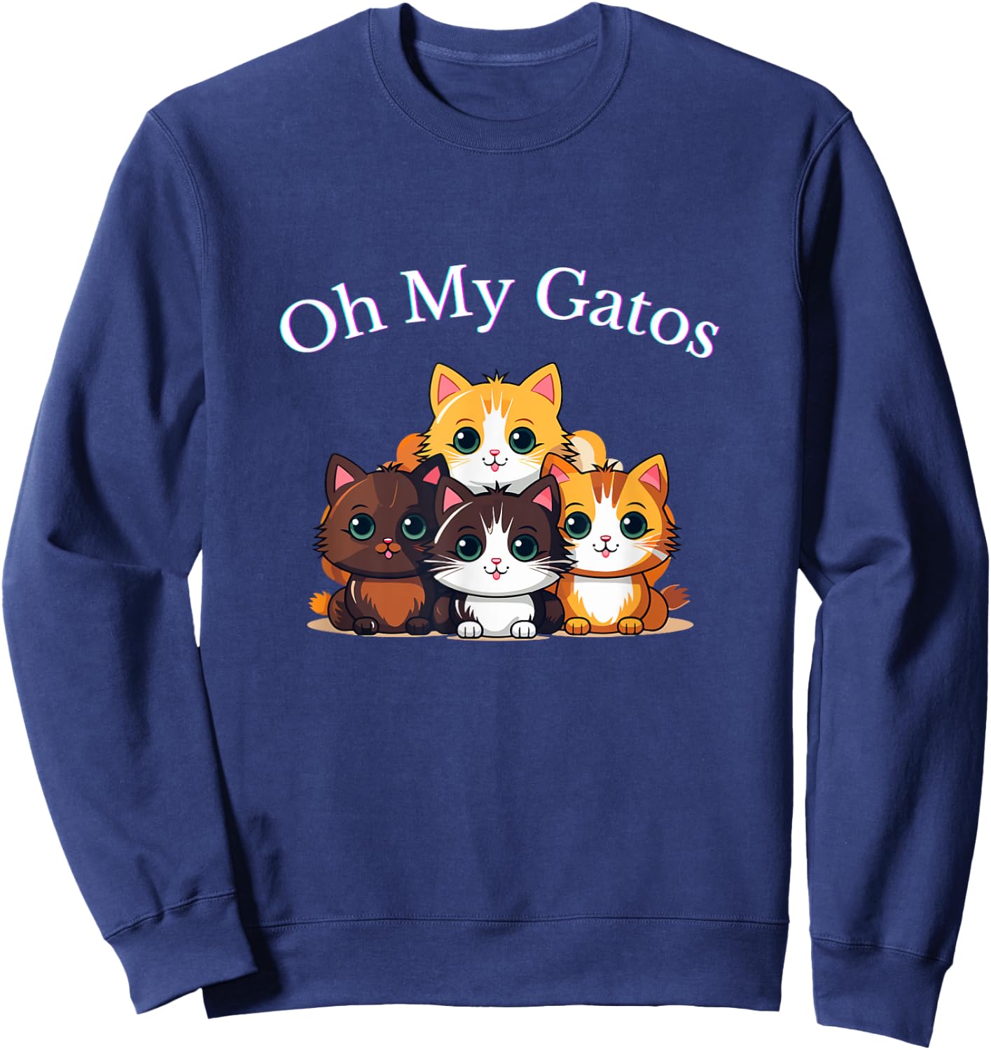 Oh My Gatos Design - Cat Lover Shawty Bae Sweatshirt - Sweatshirt | Navy