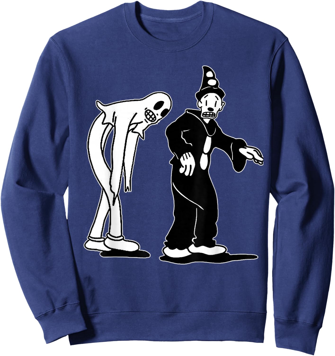 Koko the Clown and Ghost Creeping Sweatshirt - Sweatshirt | Navy
