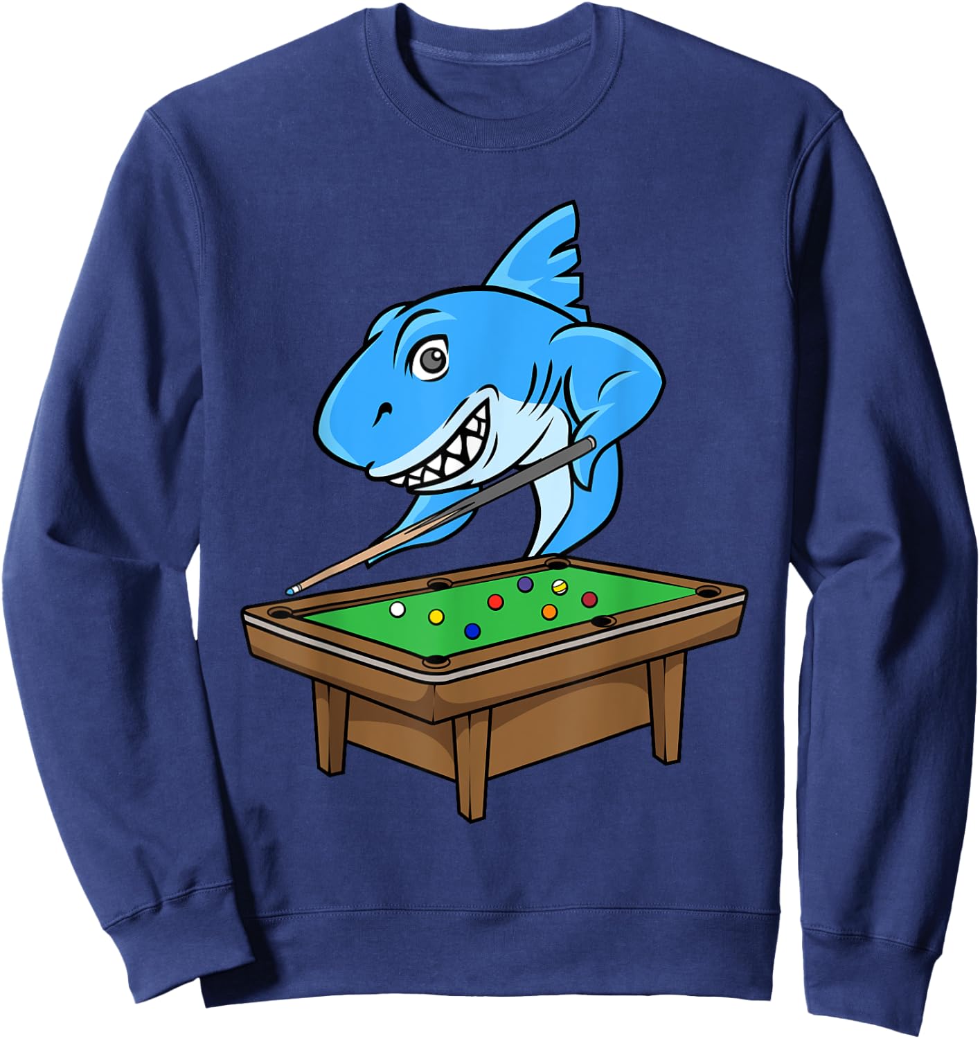 Funny Billiards Pool Shark Hall Snooker Joke Billiard Cue Sweatshirt - Sweatshirt | Navy