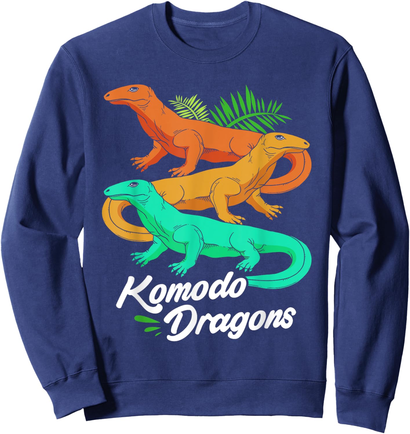 Reptiles Lizards Team Komodo Dragons Sweatshirt - Sweatshirt | Navy