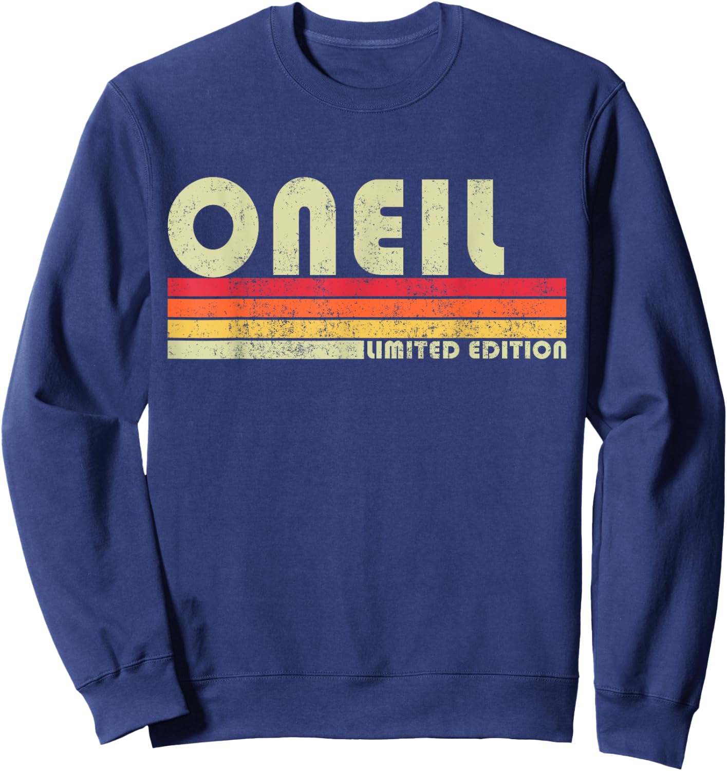 ONEIL Surname Funny Retro Vintage 80s 90s Gifts Men Women Sweatshirt - Sweatshirt | Navy
