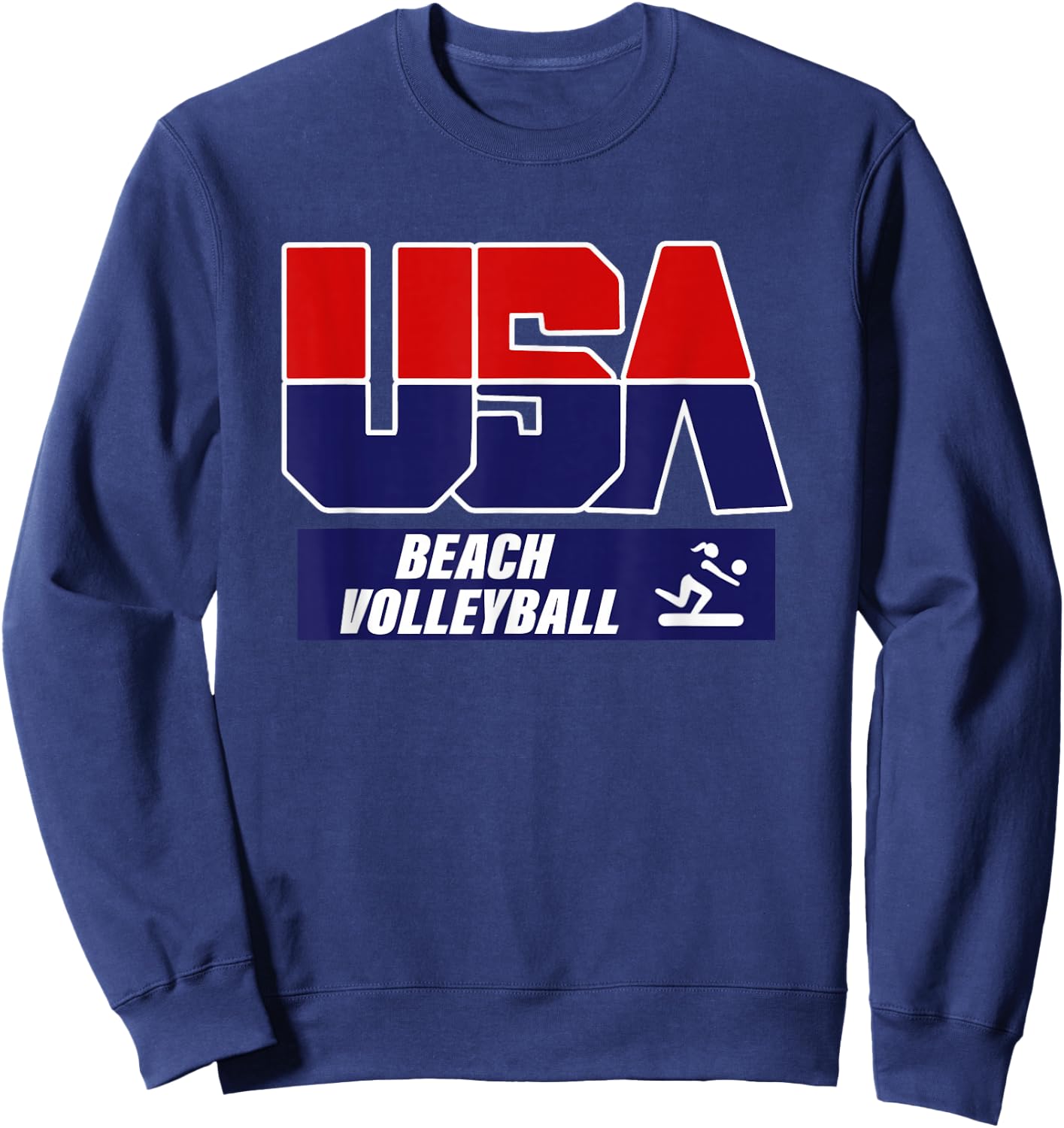 Beach Volleyball 2021 USA Sweatshirt - Sweatshirt | Navy