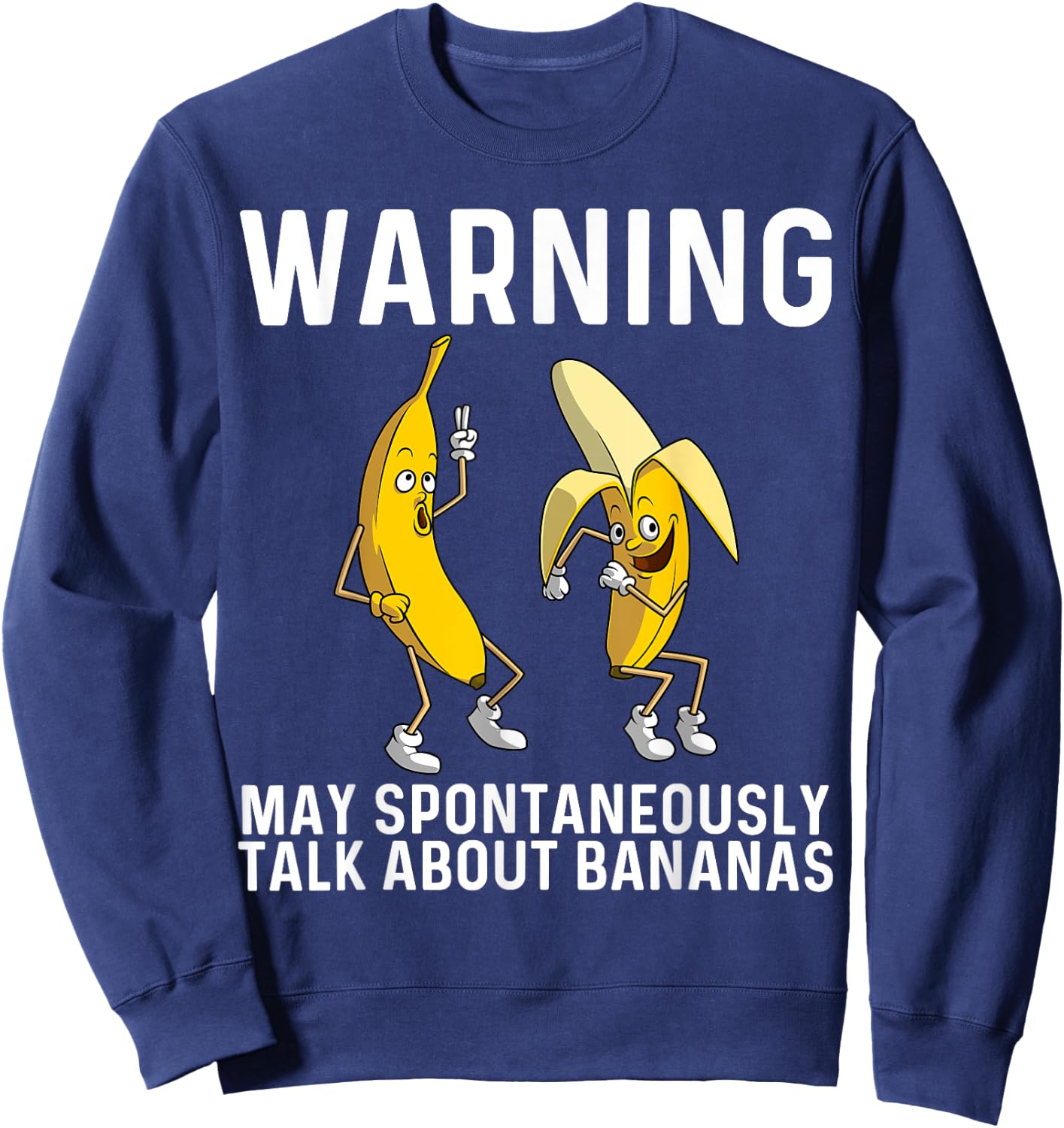 Banana Gift Women Boys Girls Kids Banana Fruit Lover Small Sweatshirt - Sweatshirt | Navy