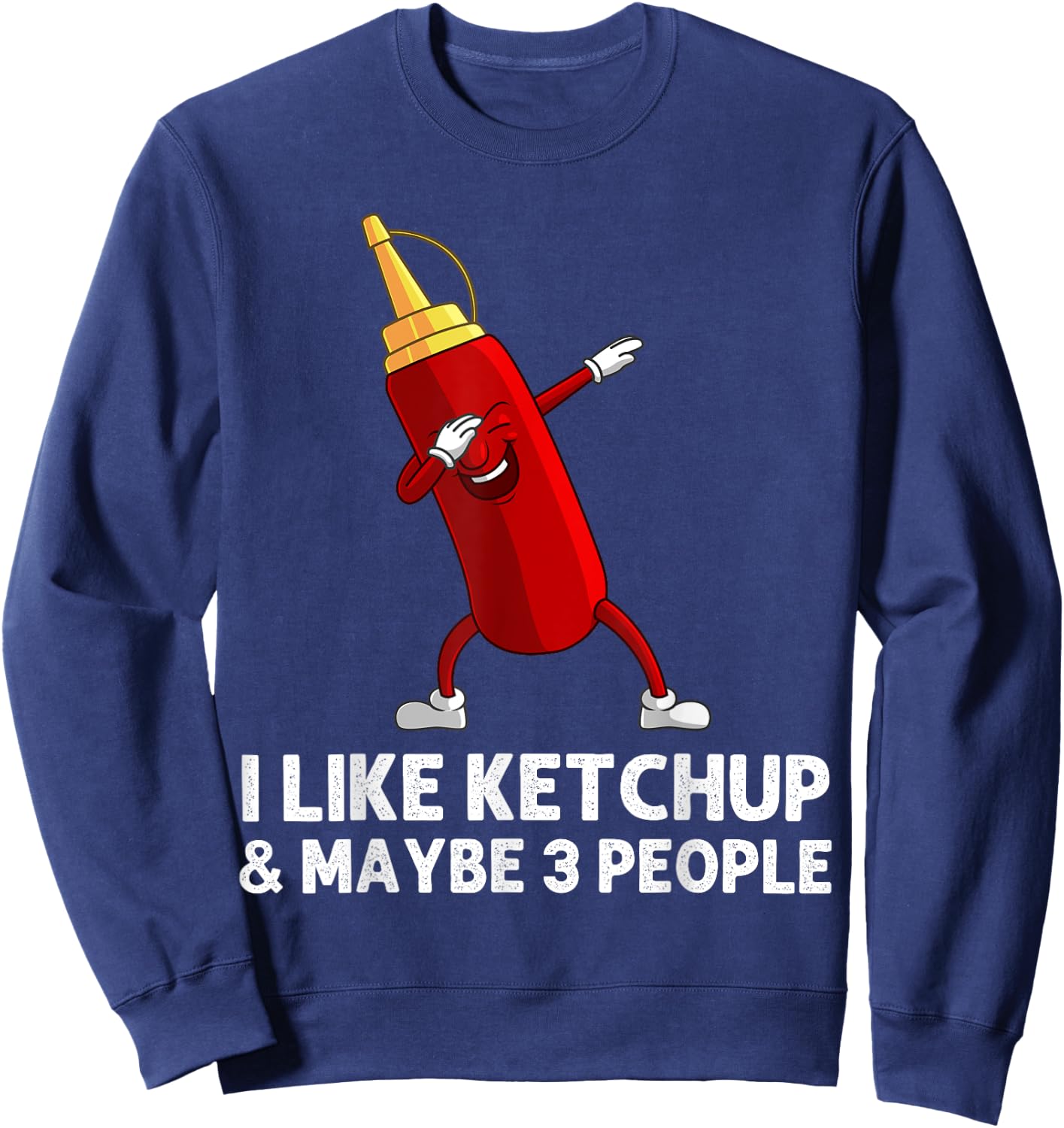 Funny Ketchup Gift Women Ketchup Merchandise Tomato Sweatshirt - Sweatshirt | Navy