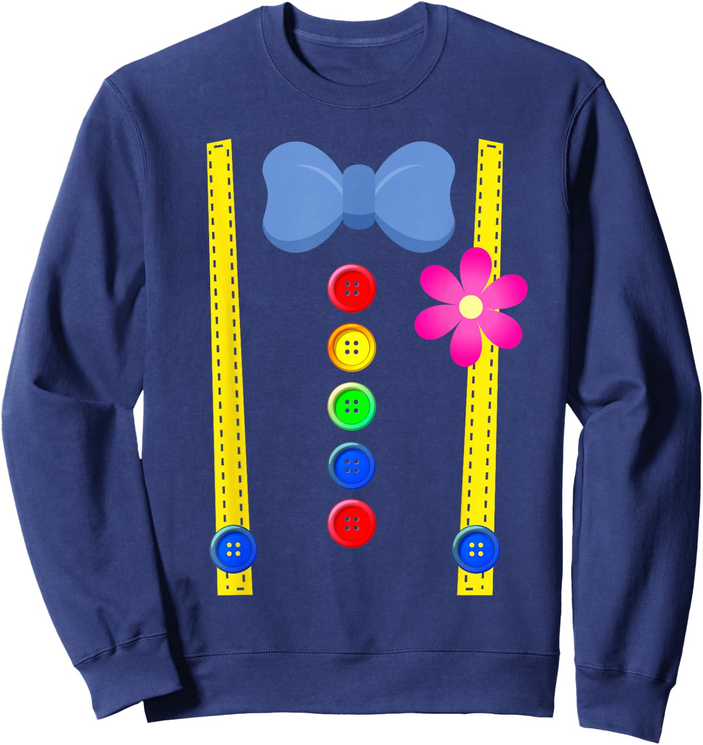 Clown Costume Circus Costume Halloween Sweatshirt - Sweatshirt | Navy
