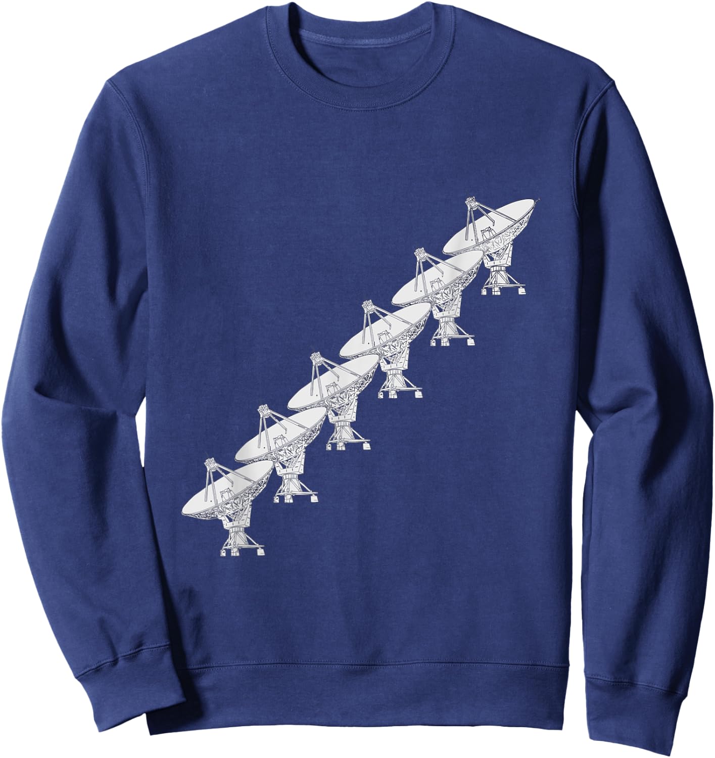 Very Large Array - Multiple Radio Telescope - Space Contact Sweatshirt - Sweatshirt | Navy