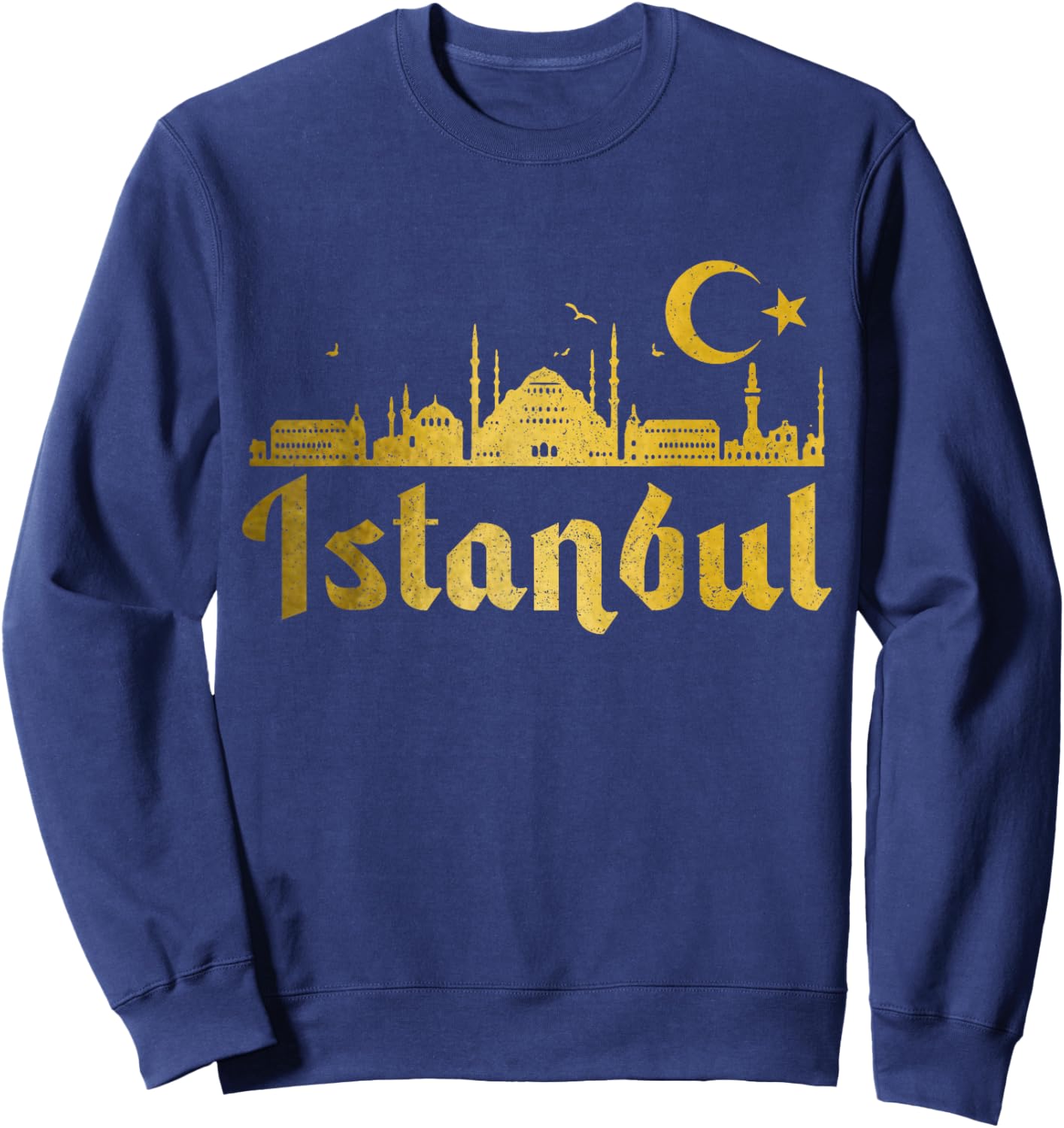 Istanbul Skyline Turkey Turkish Pride Souvenir Turkiye Sweatshirt - Sweatshirt | Navy