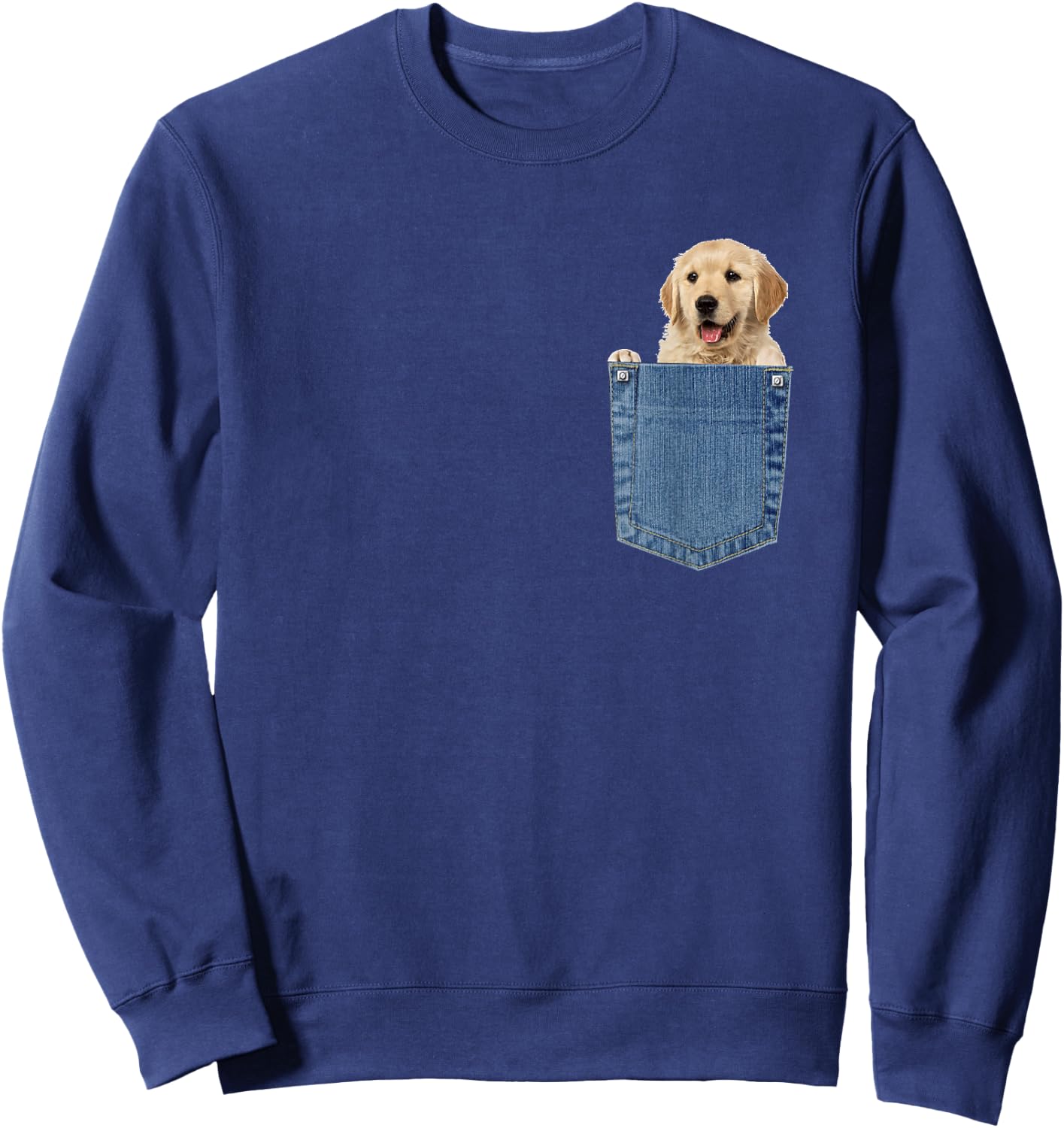 Labrador In Pocket T Shirt Funny Dog Lovers Gifts Sweatshirt - Sweatshirt | Navy