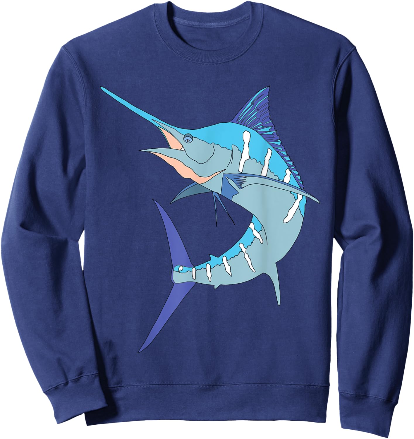 Swordfish Sport fishing Marlin Sailfish Billfish Hobby Sweatshirt - Sweatshirt | Navy