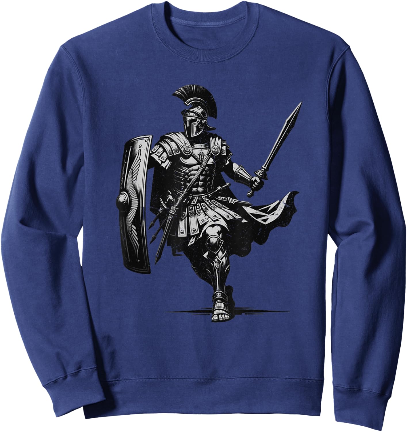 Roman Empire Rome Gladiator Centurion Legion Soldier Warrior Sweatshirt - Sweatshirt | Navy