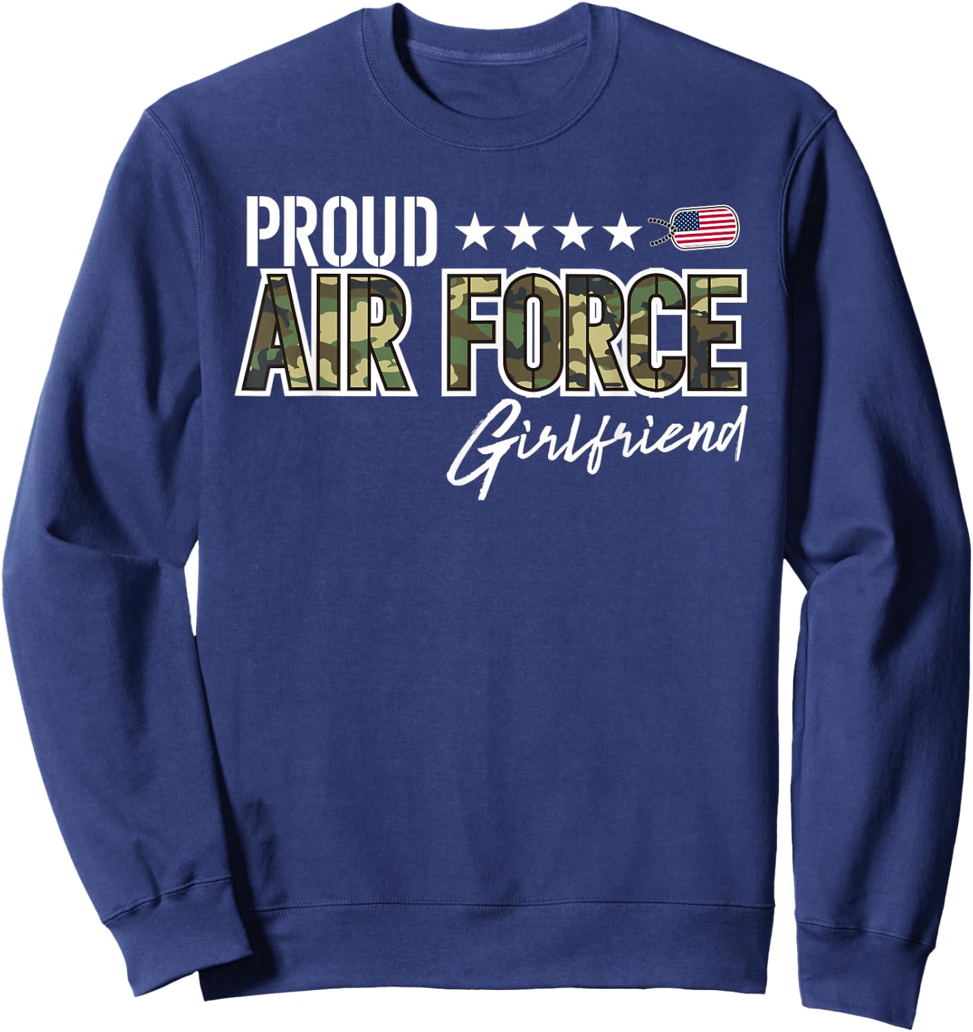 OCP Proud Air Force Girlfriend Sweatshirt - Sweatshirt | Navy