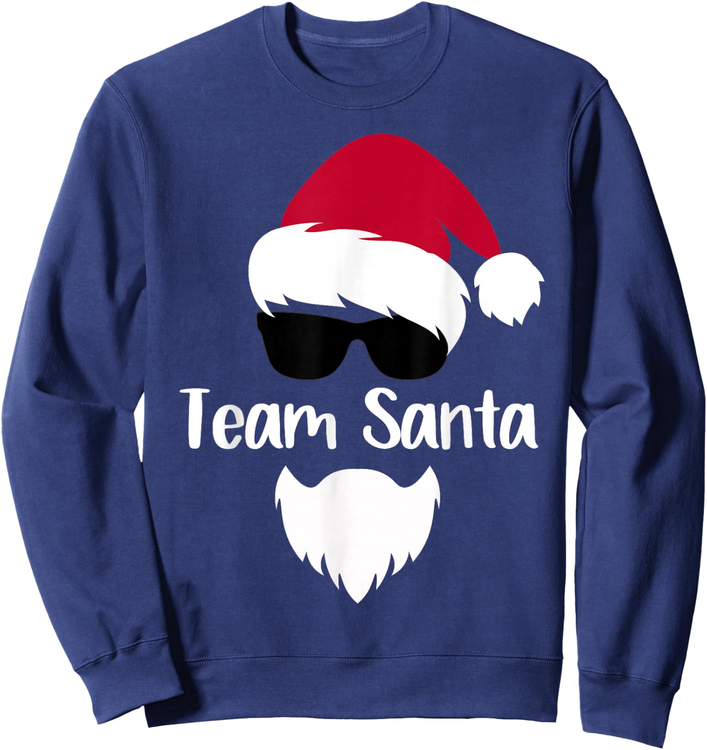 Team Santa Christmas Claus Costume Gift Matching Family Xmas Sweatshirt - Sweatshirt | Navy