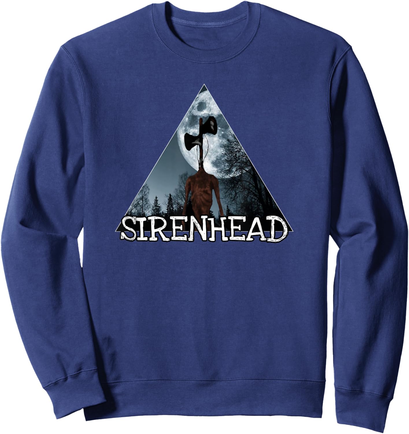 Siren head, Cartoon cat we love to escape from Siren head Sweatshirt - Sweatshirt | Navy