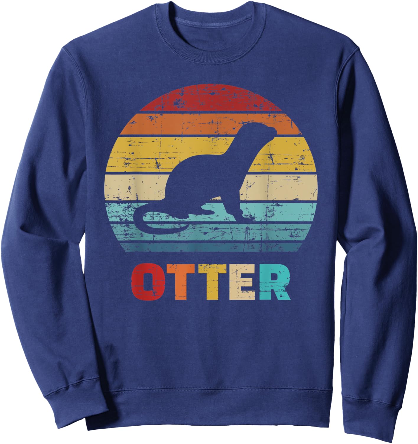 Otter vintage Sweatshirt - Sweatshirt | Navy