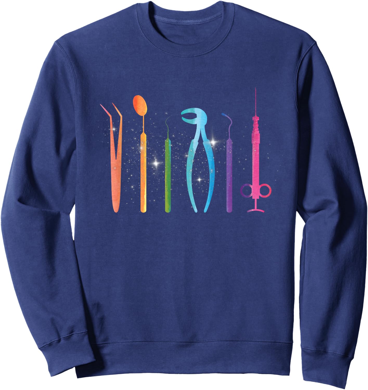 Dentist Accessories Doctor Dental Assistant Dental Dentist Tooth Sweatshirt - Sweatshirt | Navy