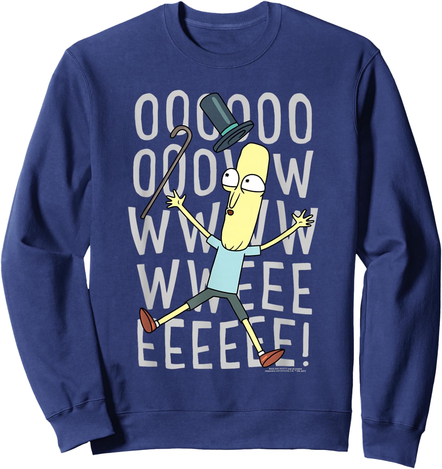 Rick and Morty Oowweeeee Sweatshirt - Sweatshirt | Navy
