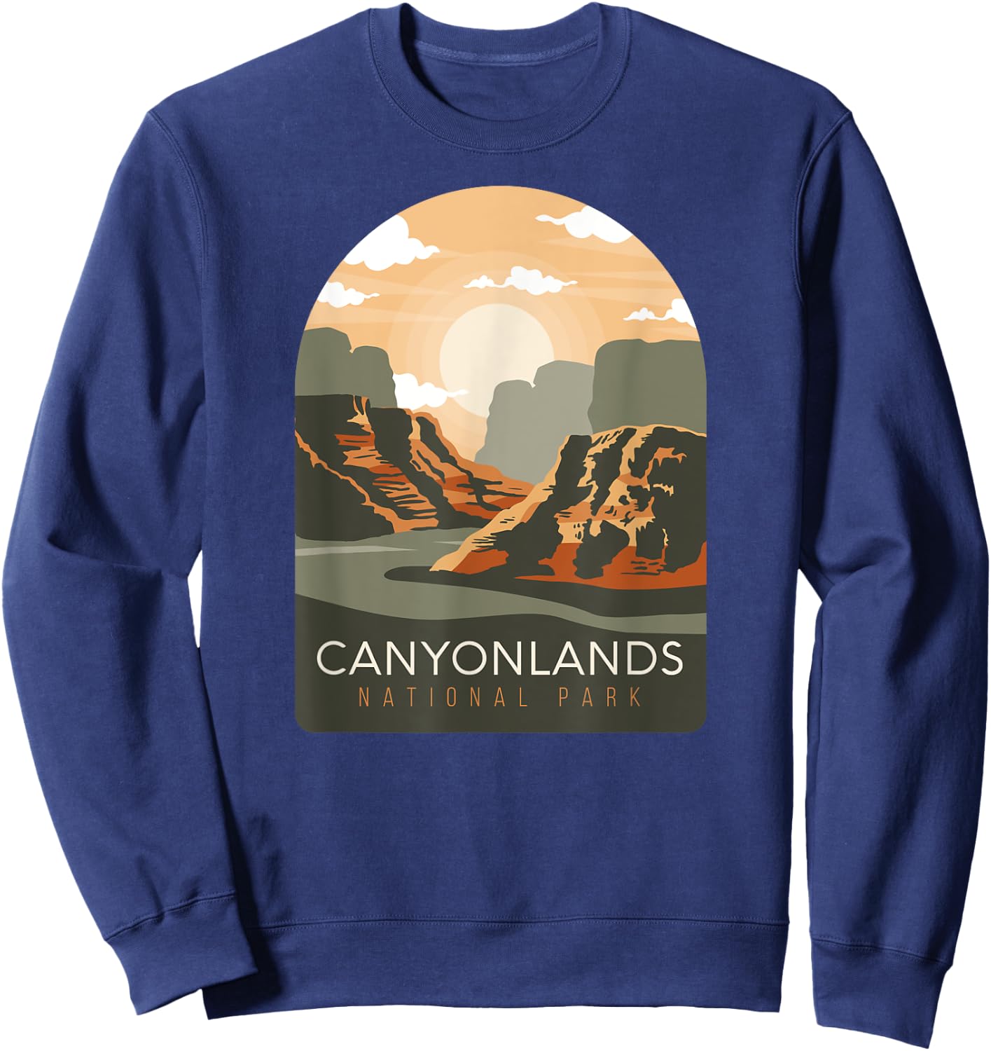Canyonlands National Park Utah Zion Bryce Canyon Arches USA Sweatshirt - Sweatshirt | Navy