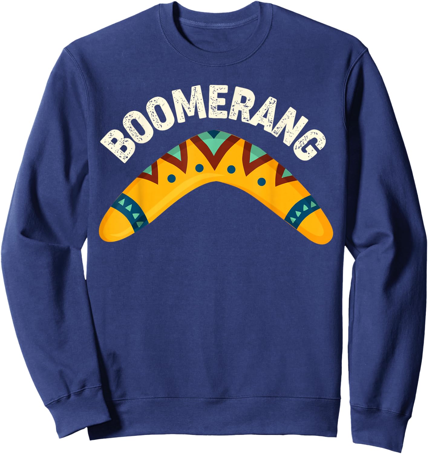 Australia Day Toddler Shirt Traditional Australian Boomerang Sweatshirt - Sweatshirt | Navy