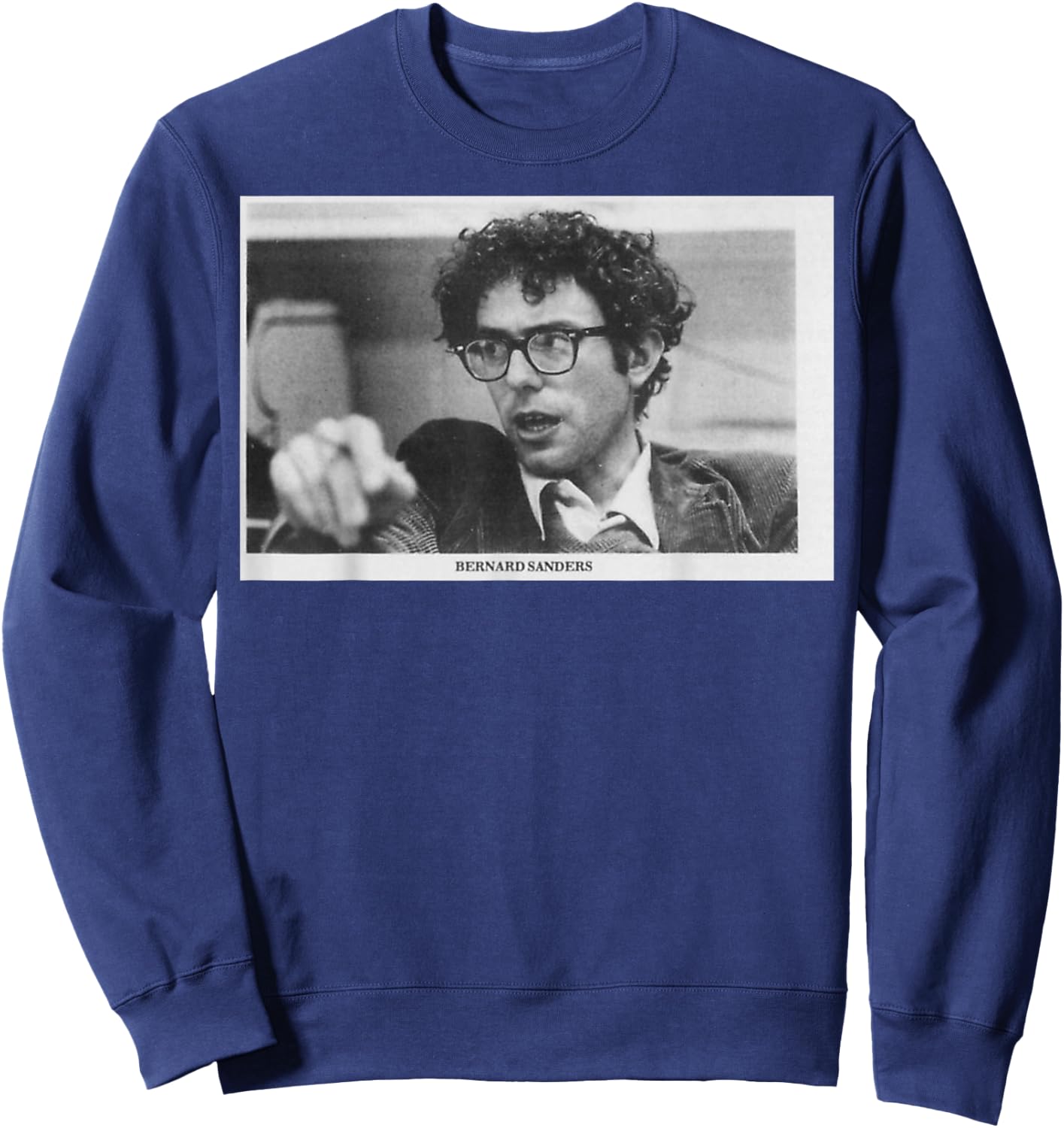 President Bernie Sanders Young in University Sweatshirt - Sweatshirt | Navy