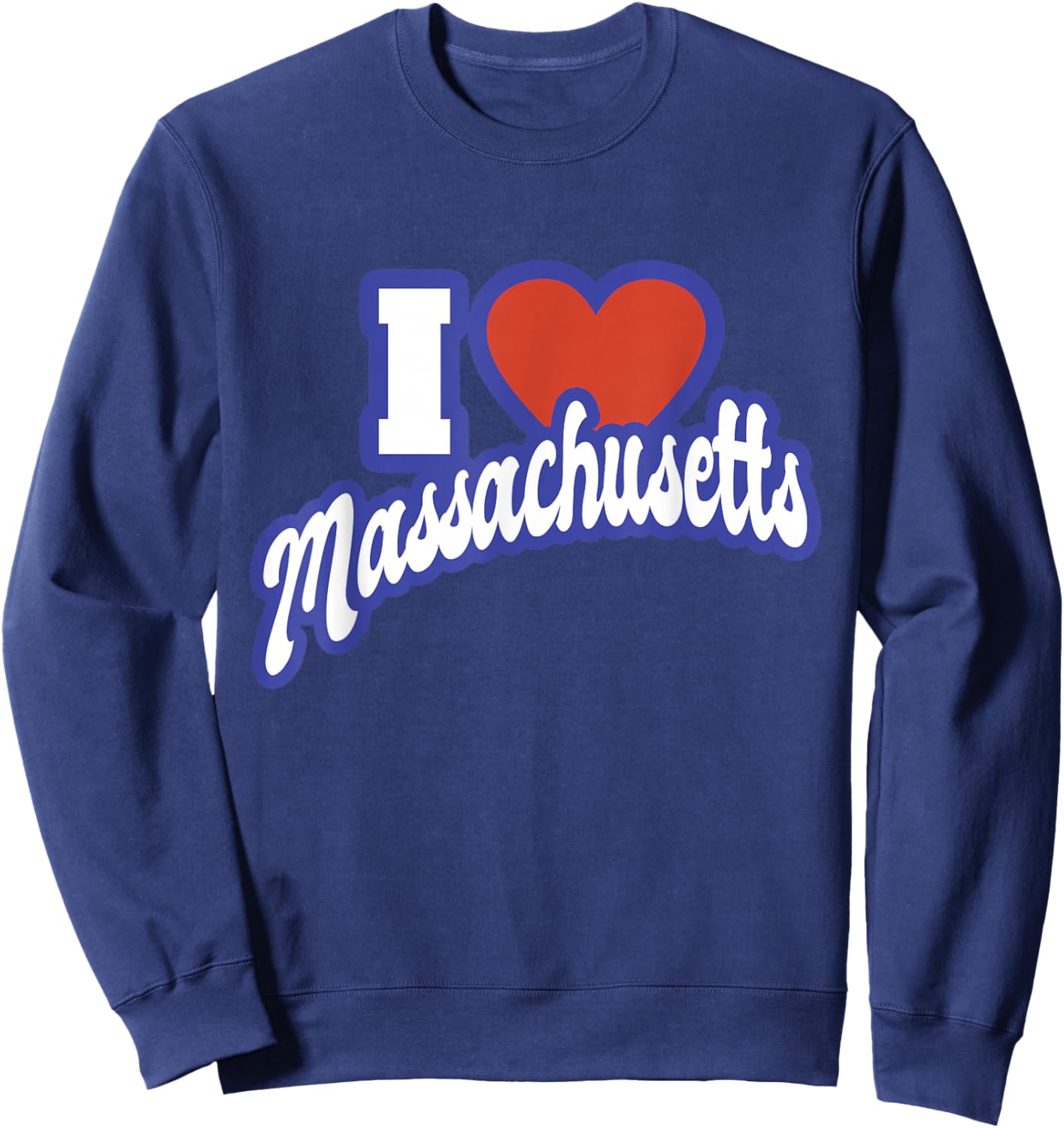 I Love Massachusetts Sweatshirt - Sweatshirt | Navy