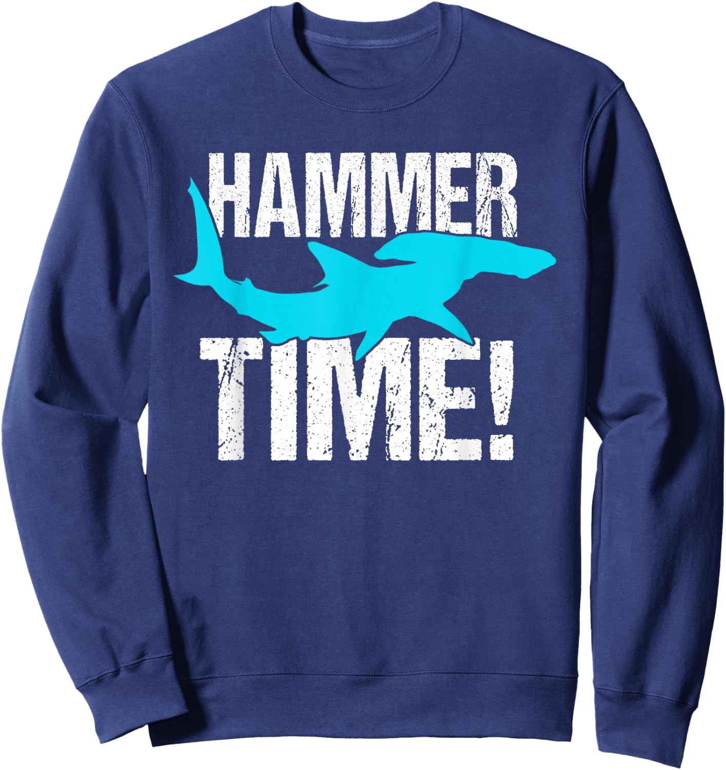 Funny hammer shark Gift divers Sweatshirt - Sweatshirt | Navy
