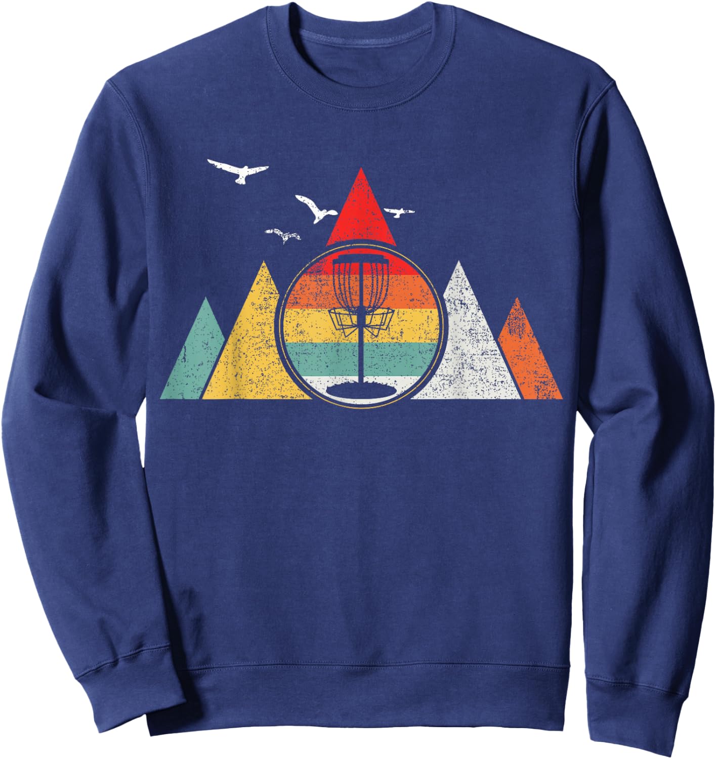 Discgolf Disc Golf Vintage Sweatshirt - Sweatshirt | Navy
