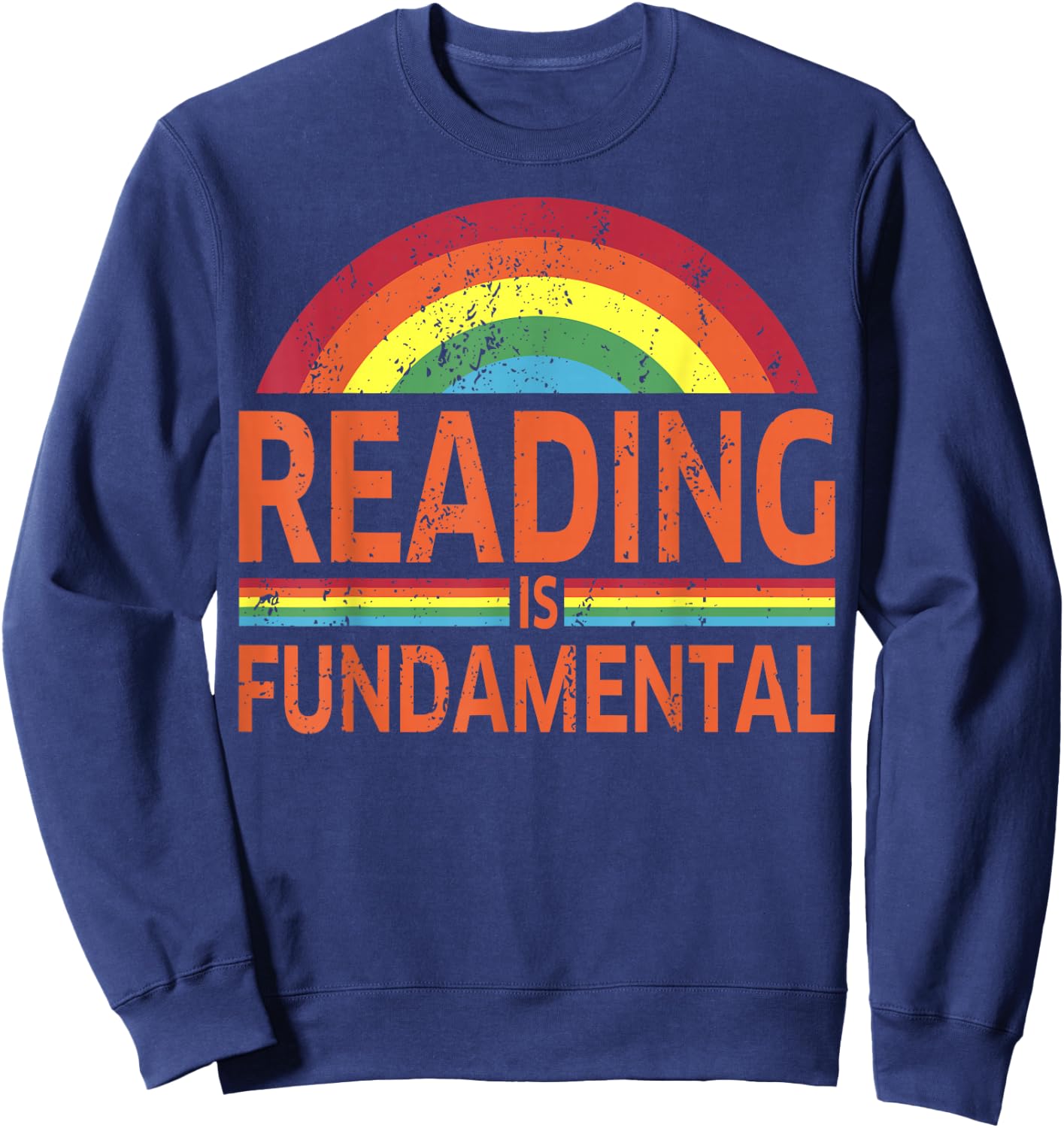 Reading is Fundamental Poetry, Bookworm And Book Reader Sweatshirt - Sweatshirt | Navy