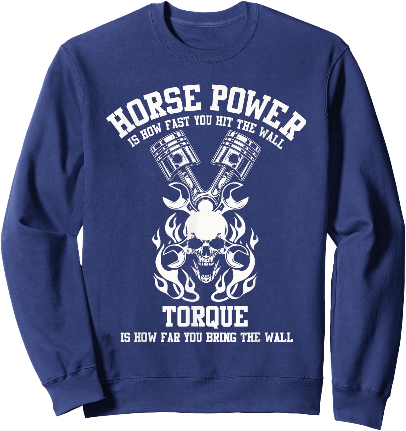 Funny Horsepower Torque Gift Men's Sweatshirt - Sweatshirt | Navy