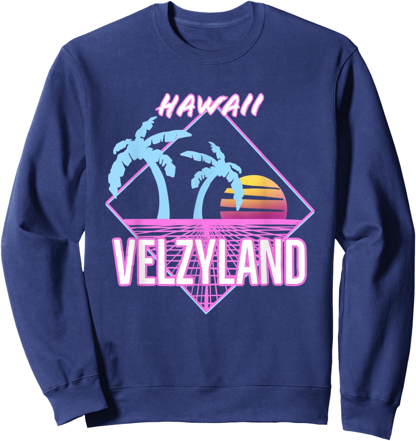 Retro Velzyland Hawaii Sweatshirt - Sweatshirt | Navy