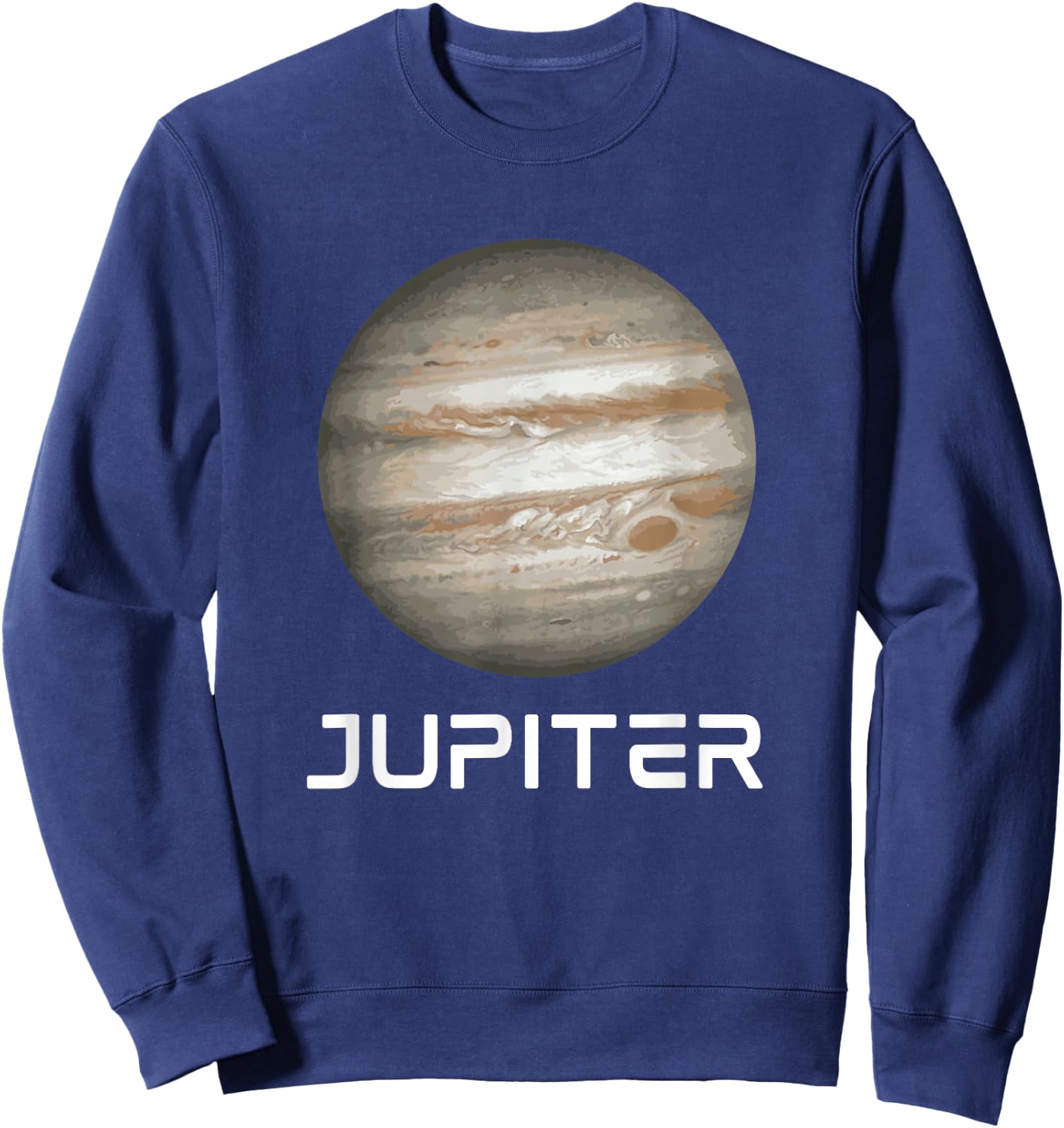 Solar System Planet Jupiter Outer Space Sweatshirt - Sweatshirt | Navy