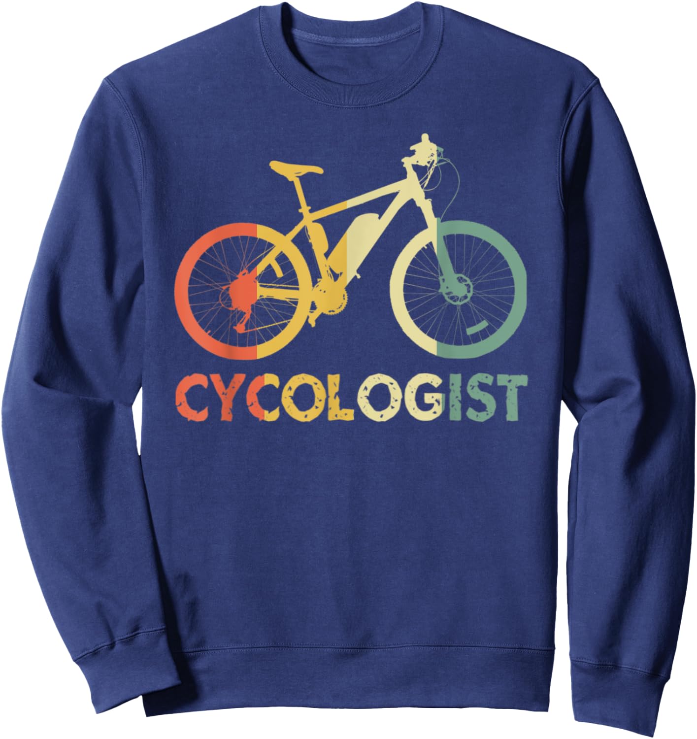 Cycologist Cycling Bicycle Cyclist Road Bike Cycology Gifts Sweatshirt - Sweatshirt | Navy
