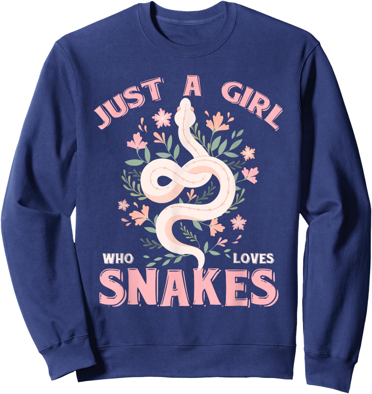 Just A Girl Who Loves Snakes Sweatshirt - Sweatshirt | Navy
