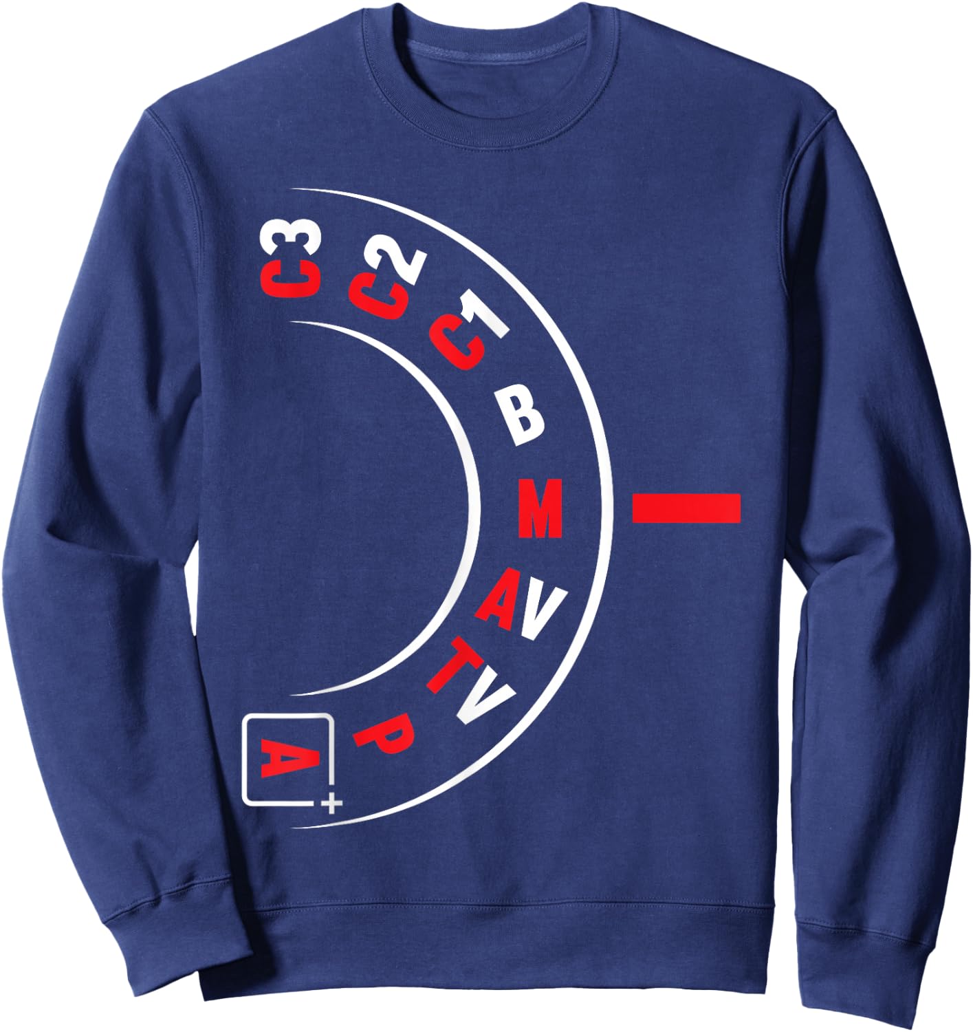 Funny Photographer Camera Lens Photography Photo Gift Sweatshirt - Sweatshirt | Navy