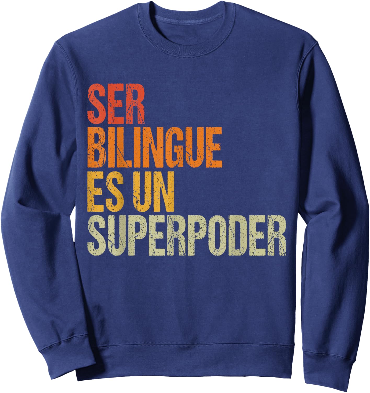 Bilingue Spanish Teacher Espanol Women Kids Sweatshirt - Sweatshirt | Navy