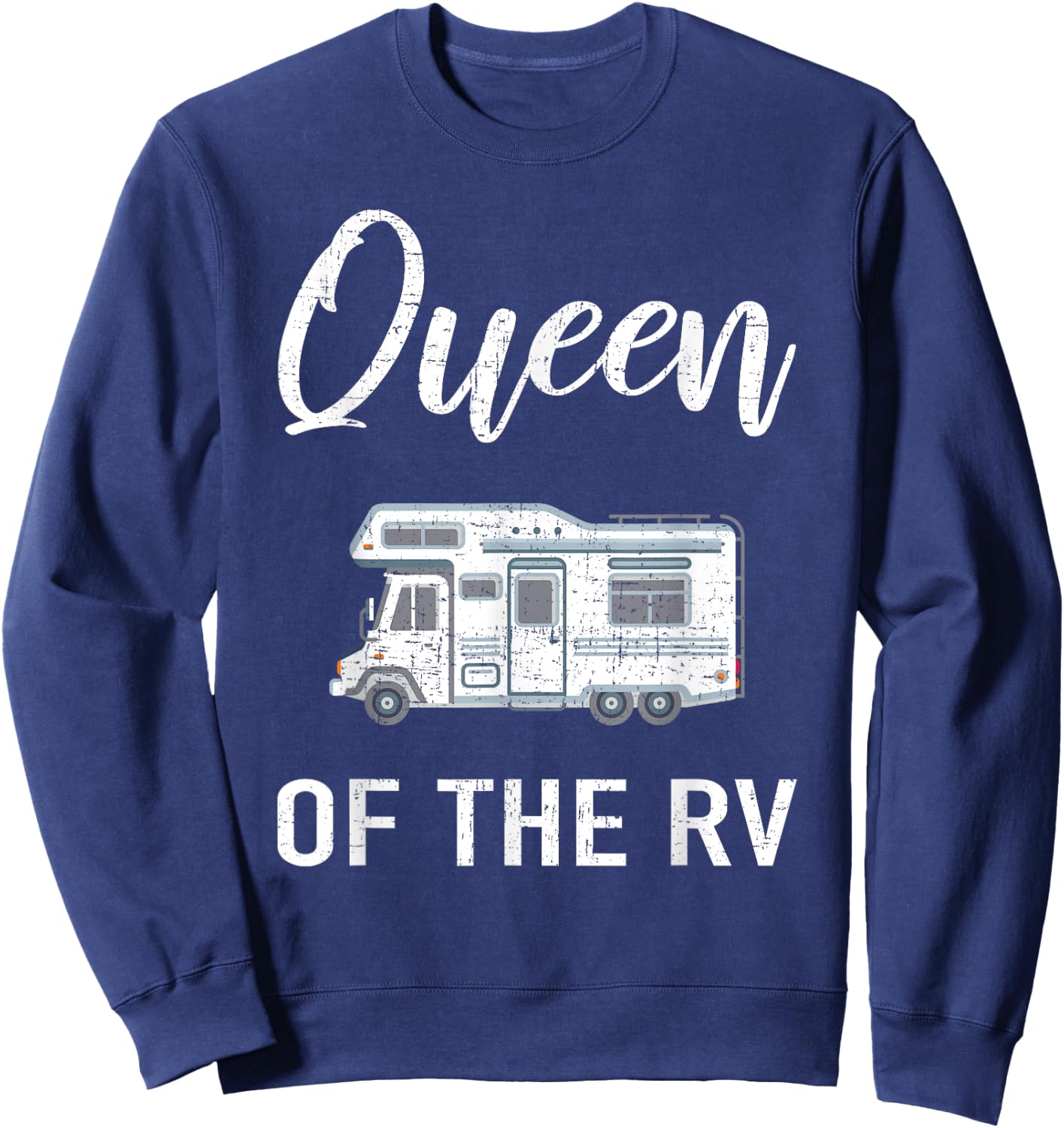 Queen of the RV Camping Sweatshirt - Sweatshirt | Navy