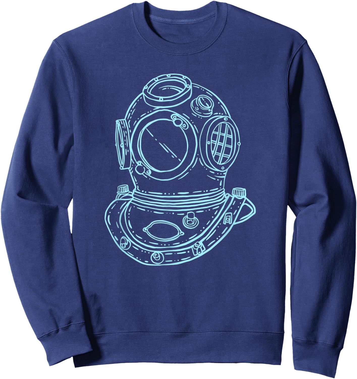 Scuba diving helmet Sweatshirt - Sweatshirt | Navy