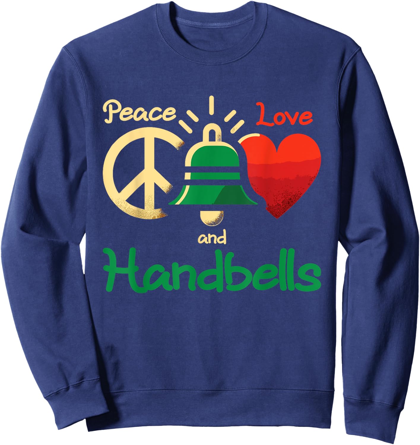 Handbell Choir Music Instrument Ringing Ensemble Sweatshirt - Sweatshirt | Navy