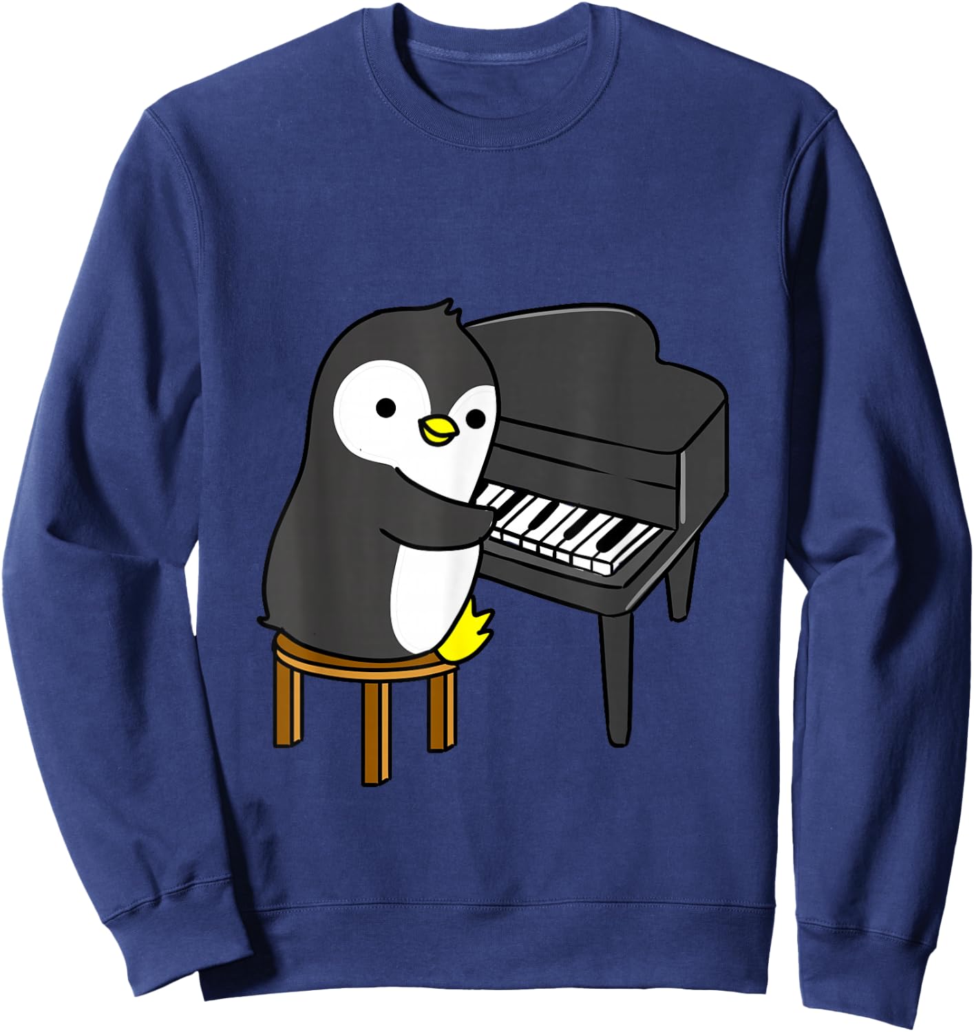 Penguin Playing Piano Sweatshirt - Sweatshirt | Navy
