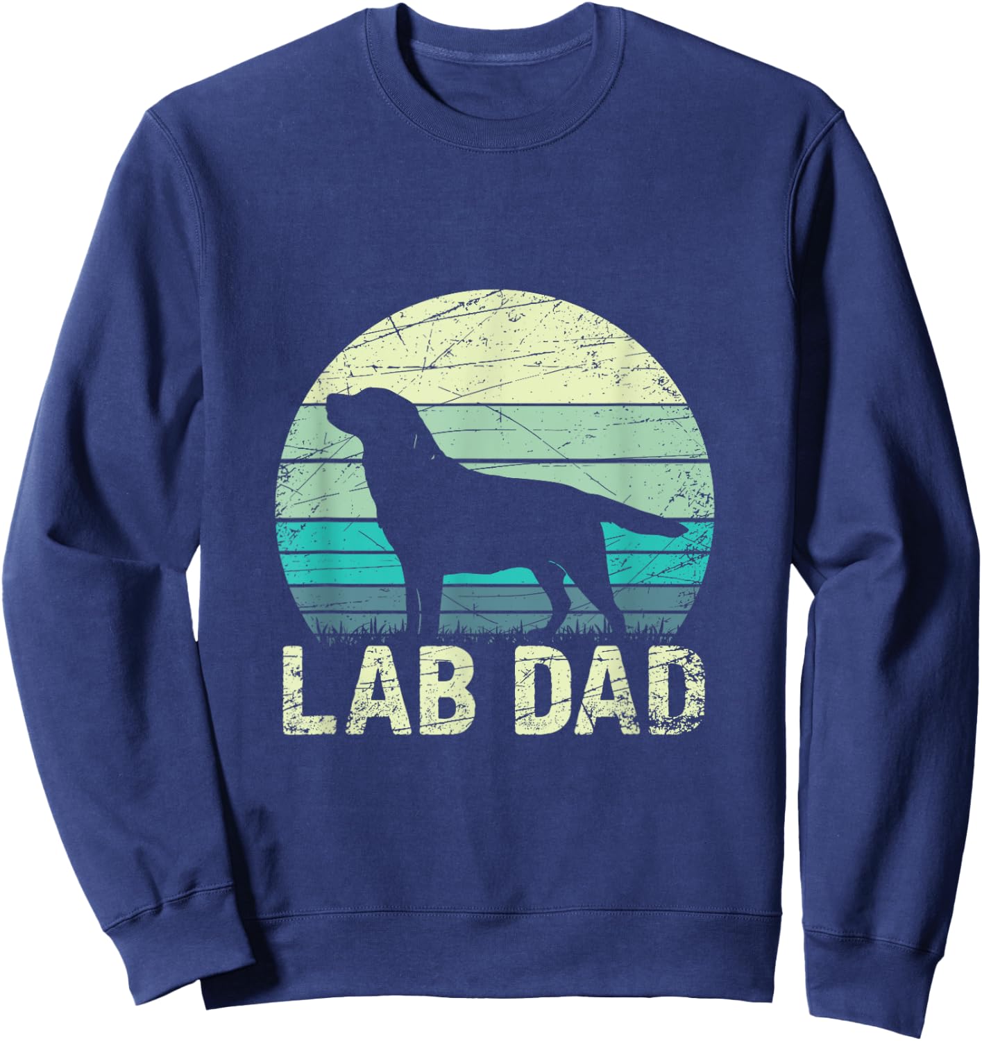 Lab Dad Labrador Sweatshirt - Sweatshirt | Navy