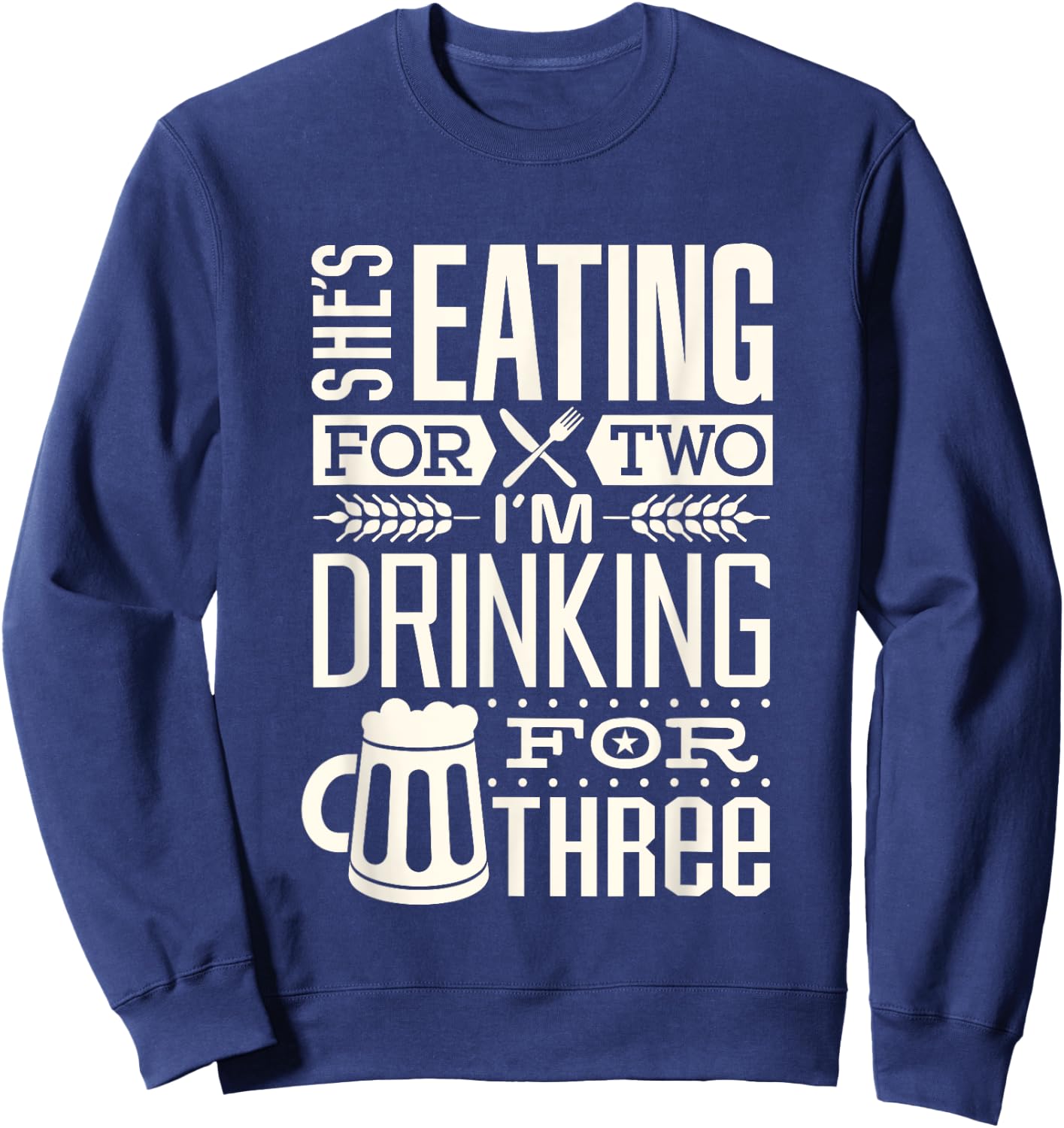 Funny Expecting Dad shirt for pregnancy New Dad father Sweatshirt - Sweatshirt | Navy