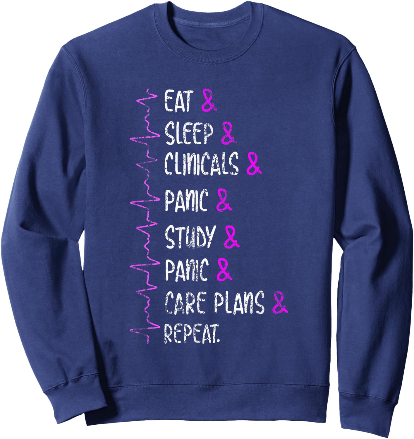 Funny Nurse School Nurse Sweatshirt - Sweatshirt | Navy