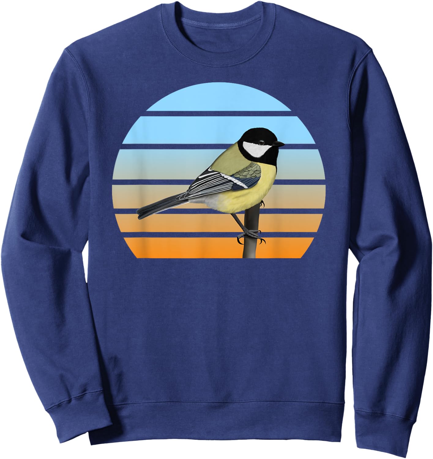 Chickadee Bird Birdlover Birdwatcher Animal Biologist Birder Sweatshirt - Sweatshirt | Navy