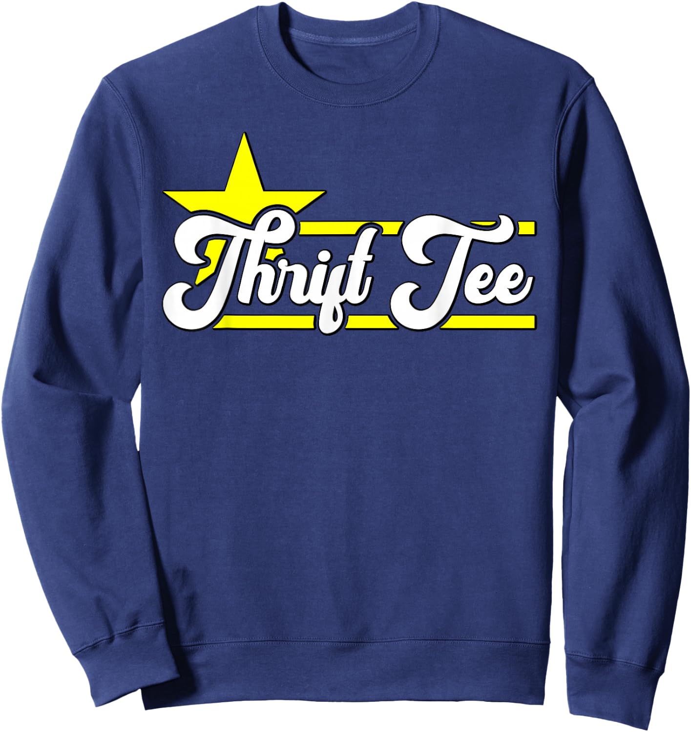 Thrifting Thrift Store Shop Thrift Sweatshirt - Sweatshirt | Navy