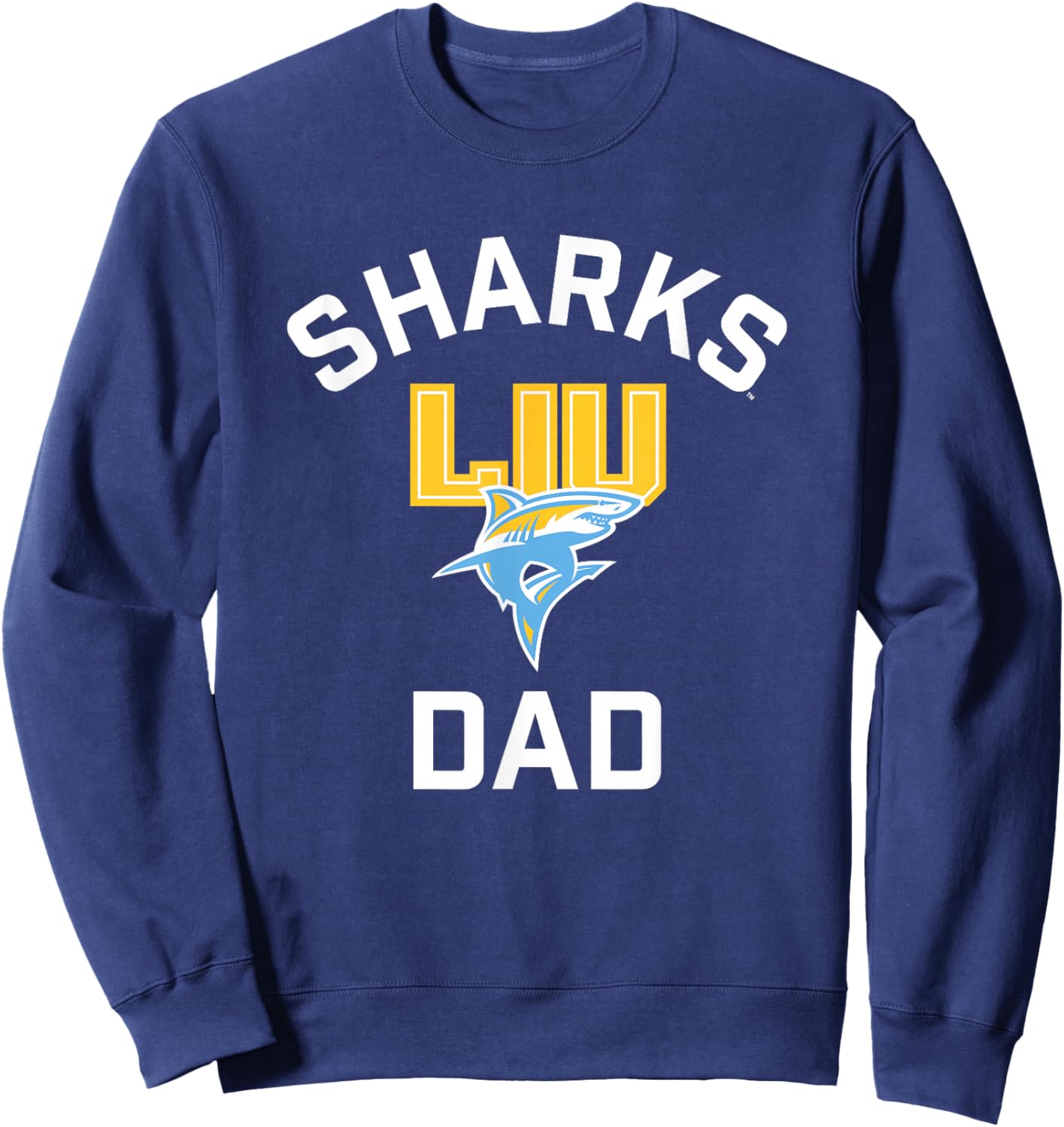 Long Island University LIU Blackbirds Arched Dad Sweatshirt - Sweatshirt | Navy