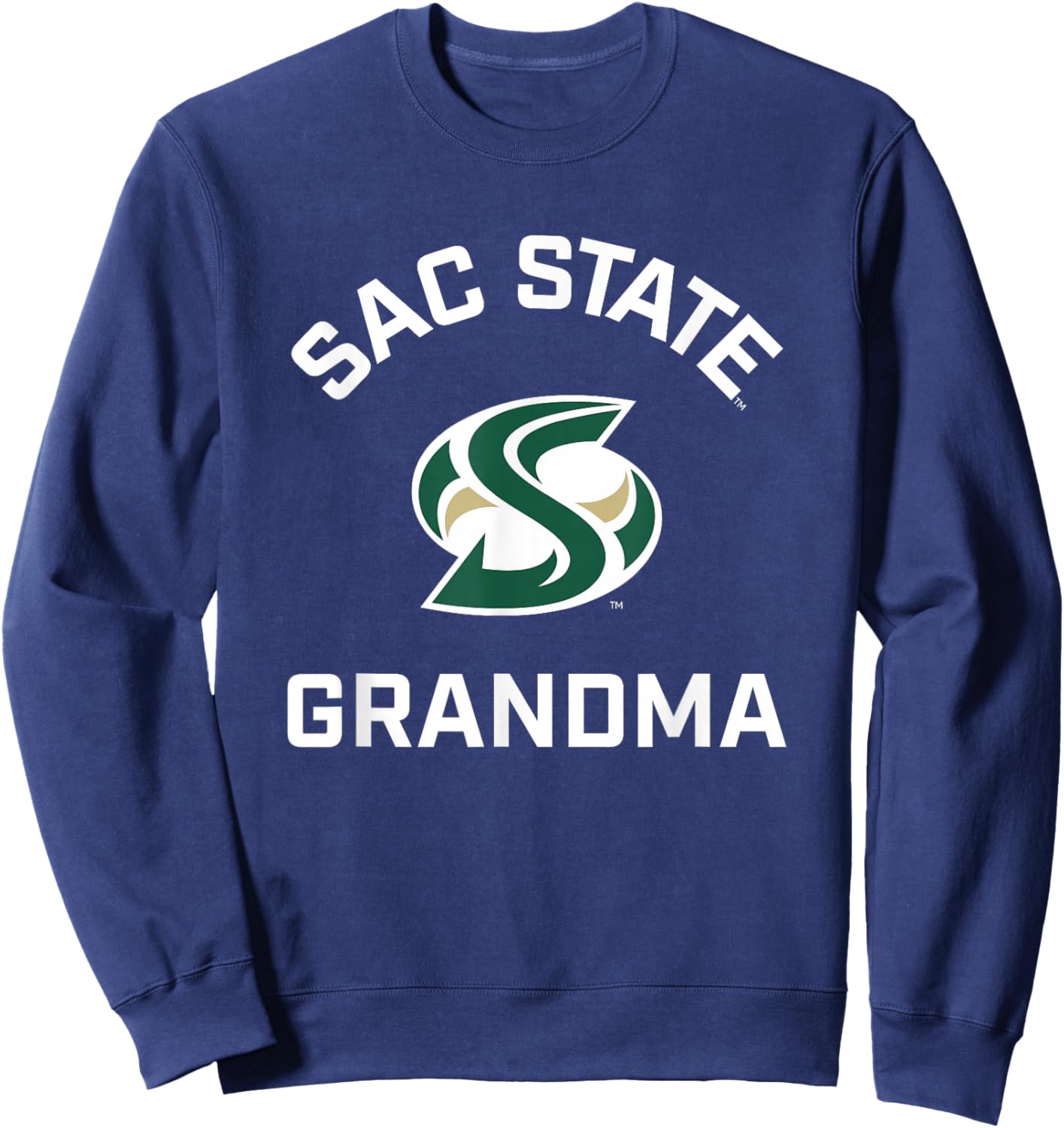 Sacramento State CSUS Hornets Arched Grandma Sweatshirt - Sweatshirt | Navy
